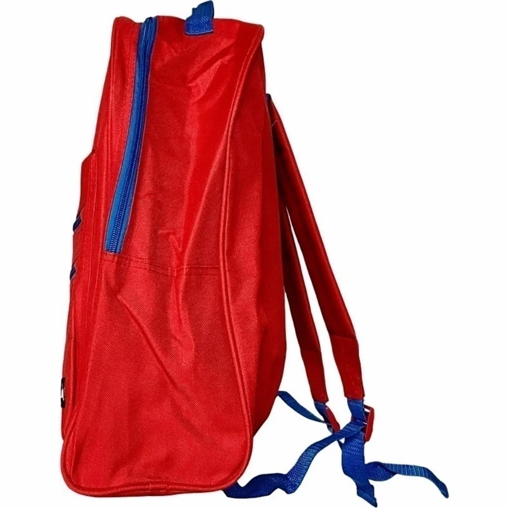 B-wap Boys Girls 16” Superhero Red Classic Backpack Pockets Adjust. Straps NEW